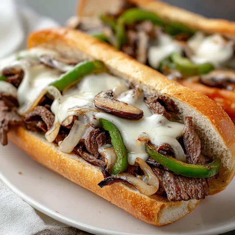 Easy Classic Philly Cheesesteak Recipe
