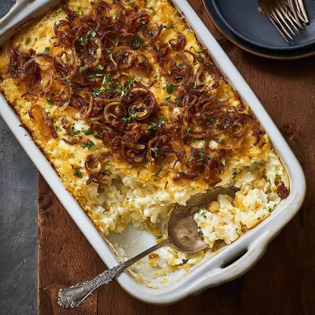 French Onion Funeral Potatoes Recipe - Recipe Image