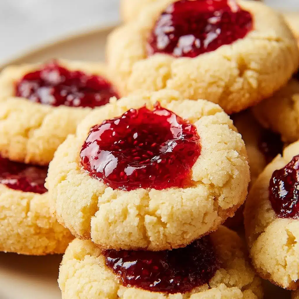 5-Ingredient Raspberry Cheesecake Thumbprint Cookies Recipe - Recipe Image