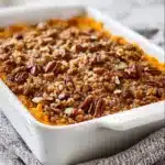 Spray an 8x8 inch baking dish (or a 9-inch pie pan or 1 Recipe
