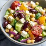 The Easiest Chickpea Greek Salad Recipe