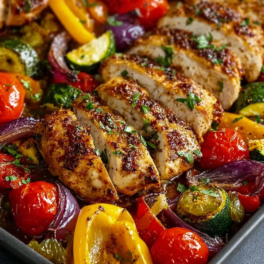 Balsamic Glazed Chicken and Veggies (Sheet Pan) Recipe - Recipe Image