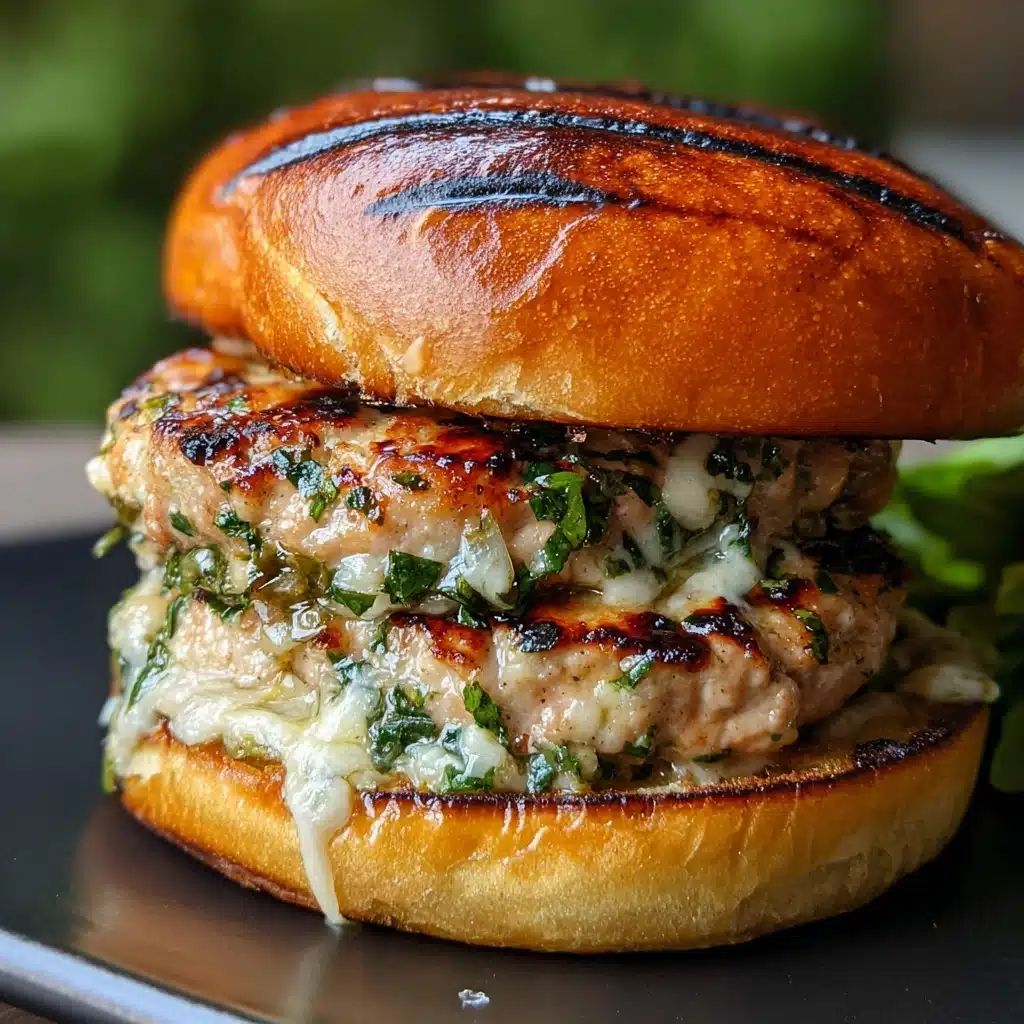 White Cheddar and Spinach Chicken Burgers Recipe