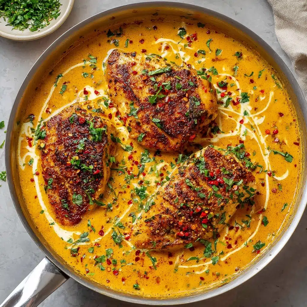 Roasted Red Pepper Skillet Chicken Recipe