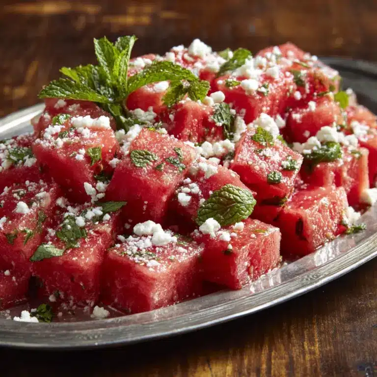 WATERMELON SALAD WITH FETA Recipe