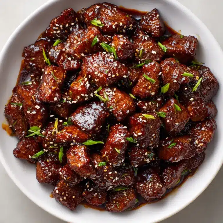 Honey Garlic Steak Bites Recipe