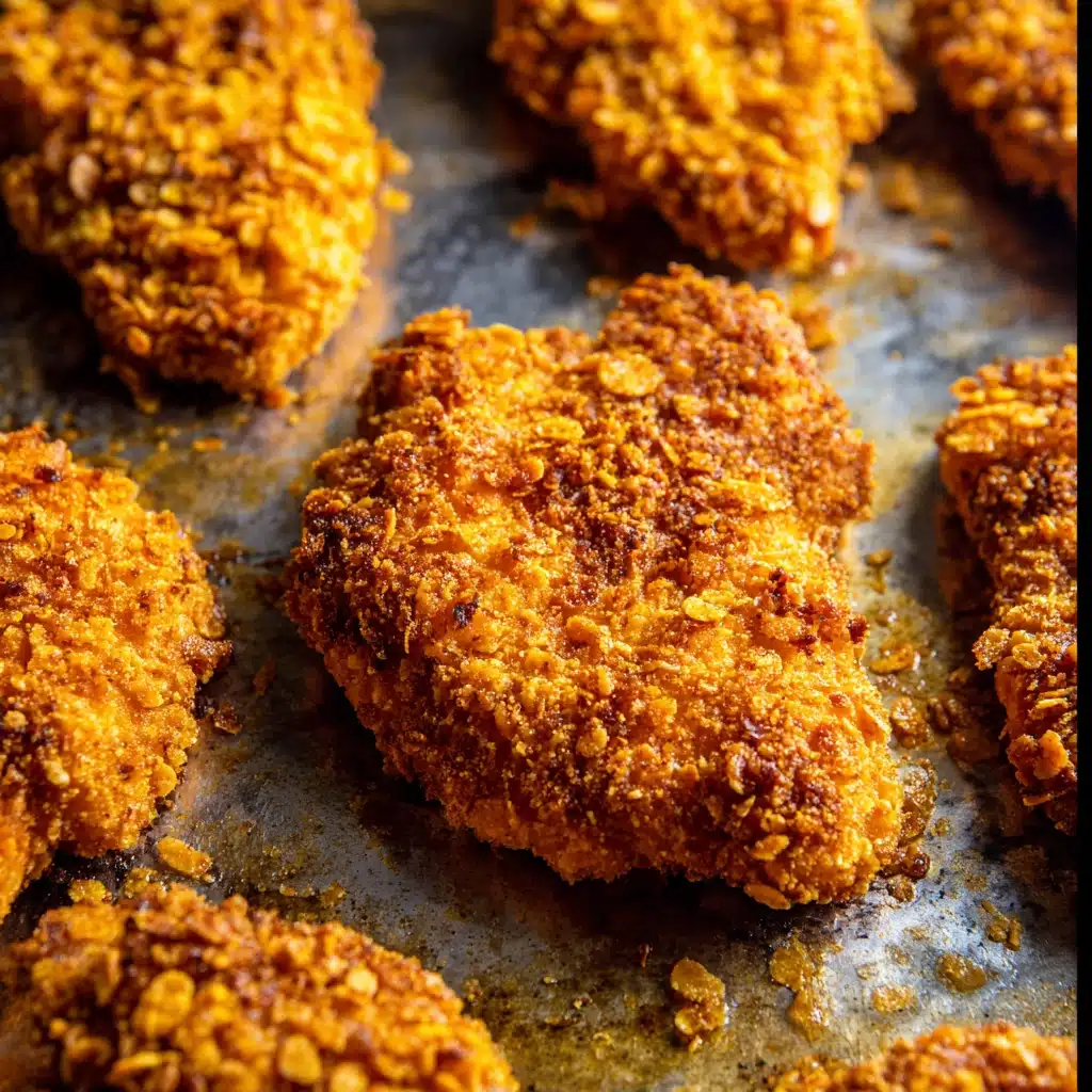 Baked Crunchy Hot Honey Chicken Recipe - Recipe Image