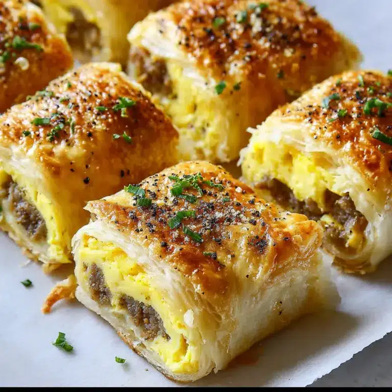 Sausage, Egg and Cheese Breakfast Roll-Ups Recipe