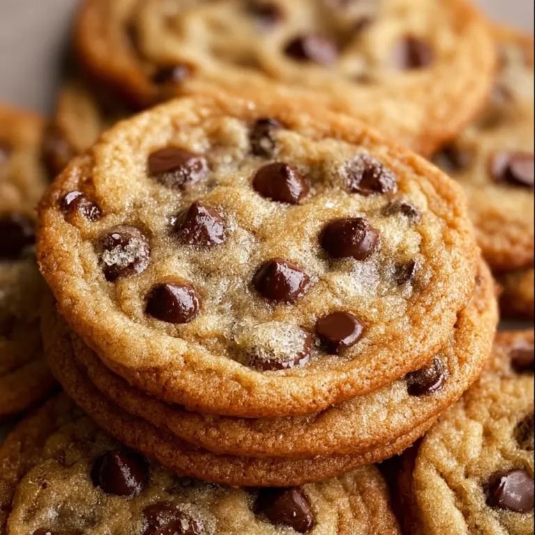 Thin Crispy Chocolate Chip Cookies Recipe