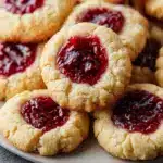 5-Ingredient Raspberry Cheesecake Thumbprint Cookies Recipe