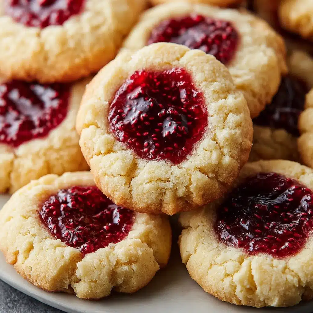 5-Ingredient Raspberry Cheesecake Thumbprint Cookies Recipe