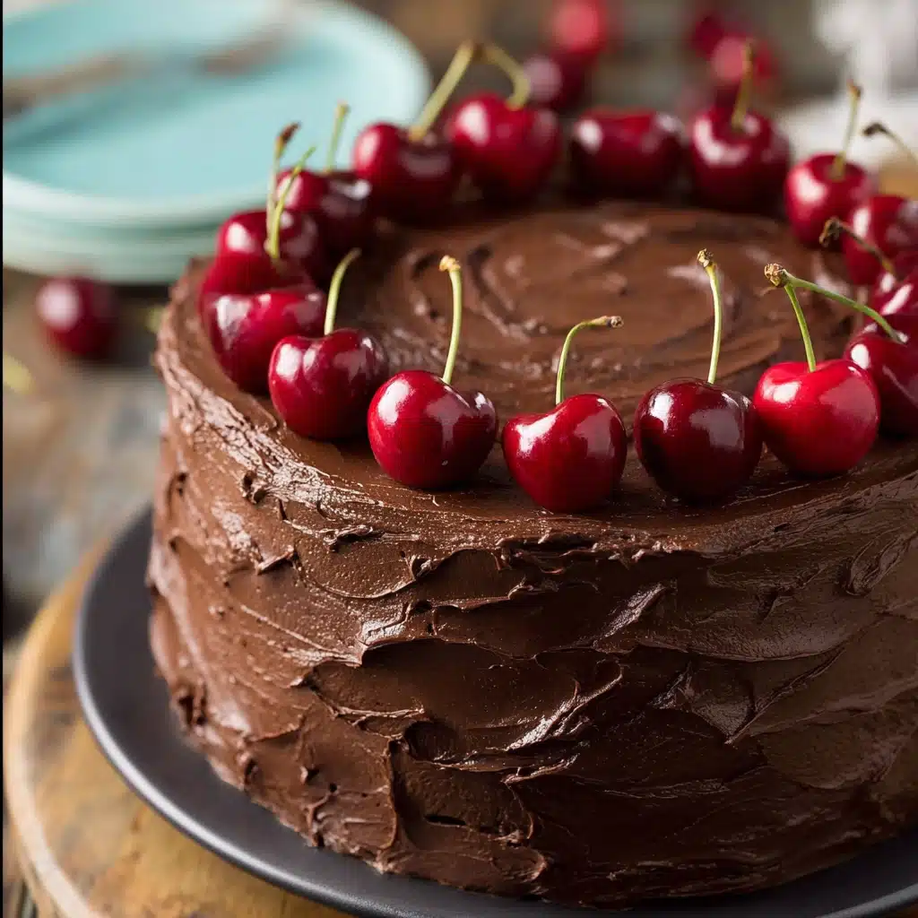 Chocolate Cherry Cake Recipe - Recipe Image
