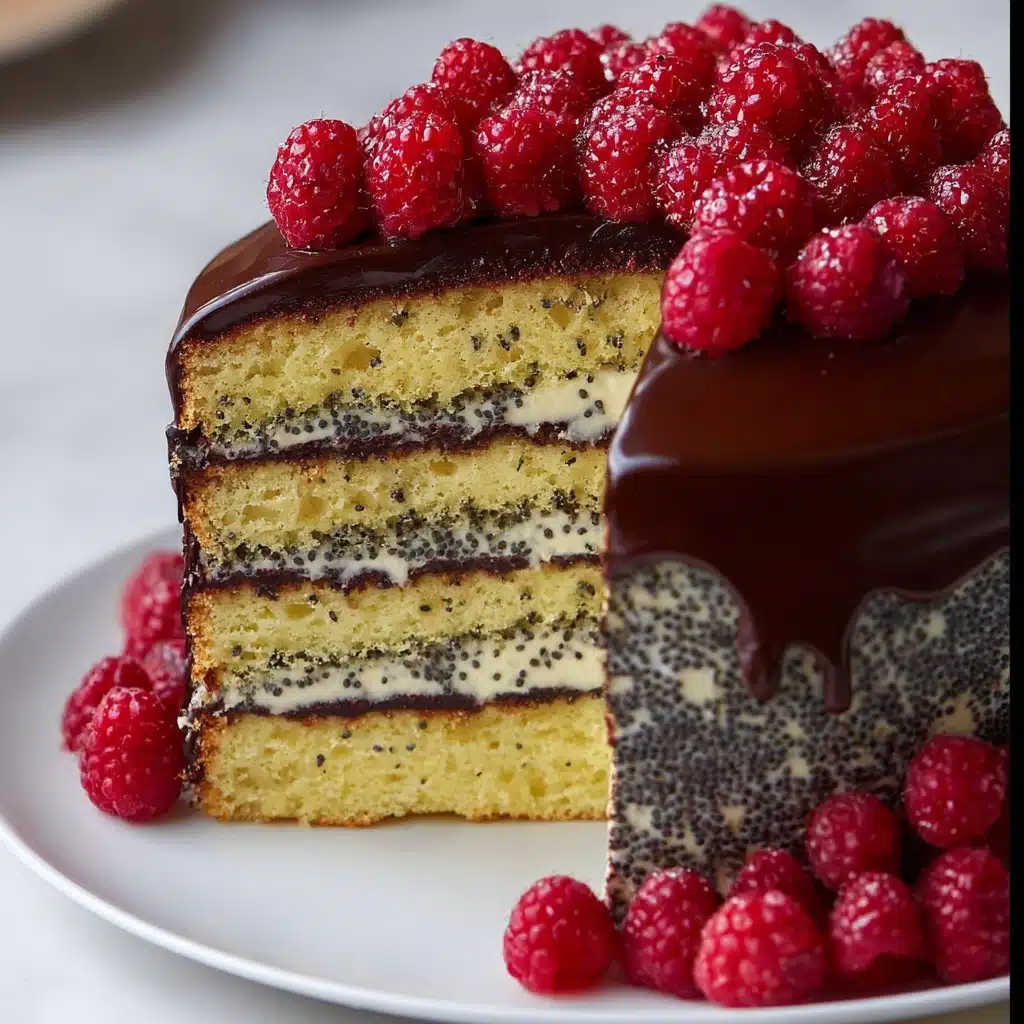 Poppy Seed Sour Cream Cake with Custard Cream Recipe - Recipe Image