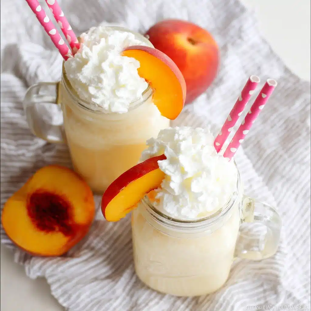 Peaches 'n Cream Milkshake Recipe - Recipe Image
