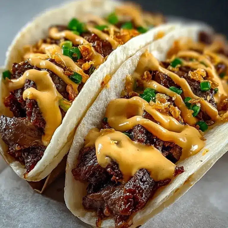 Garlic Butter Honey BBQ Tacos Recipe