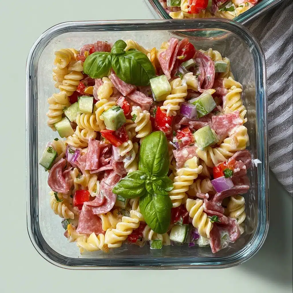 High Protein Italian Pasta Salad Recipe - Recipe Image