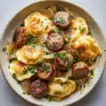Classic Perogies and Sausage Skillet Recipe