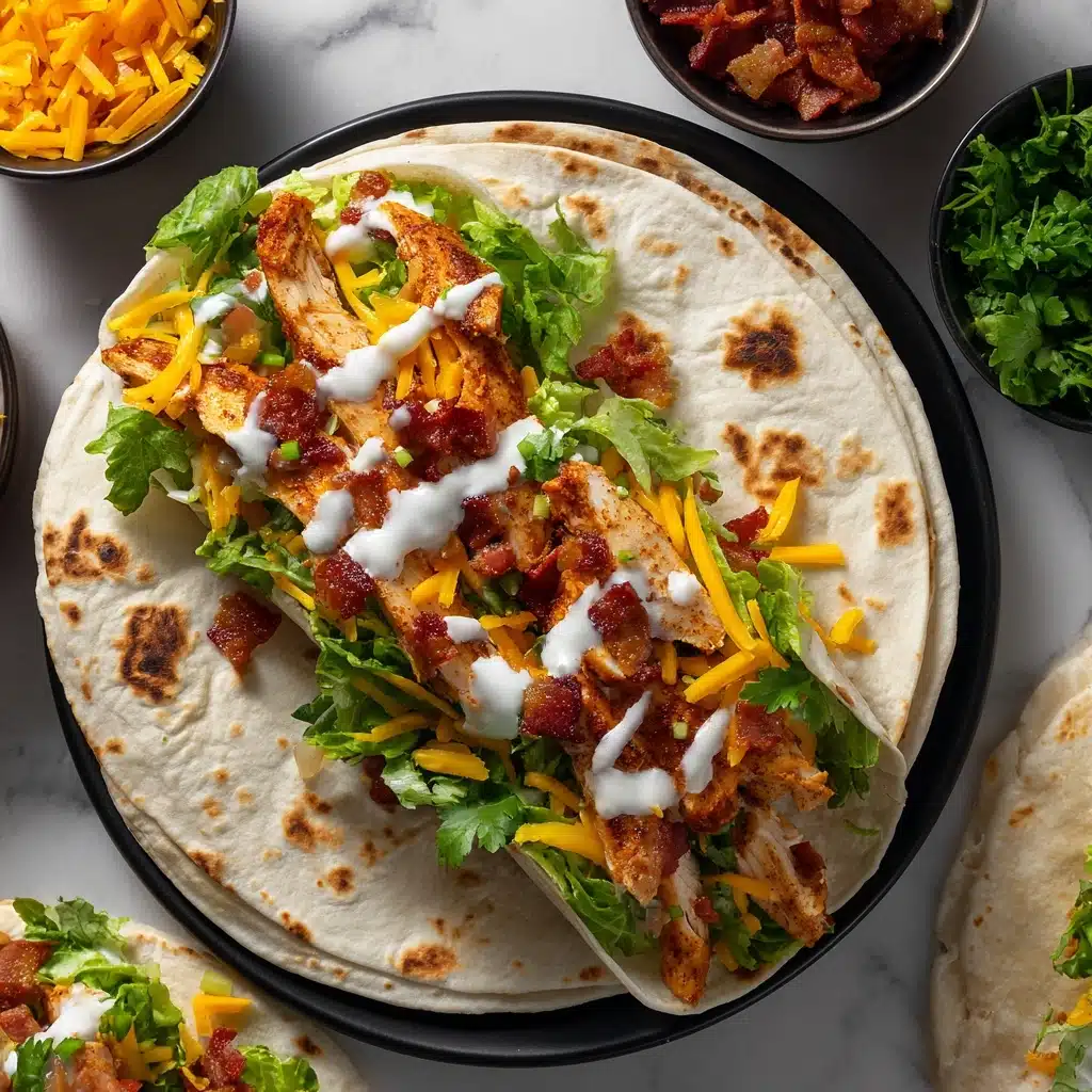 Crispy Chicken Bacon Ranch Wrap Recipe - Recipe Image