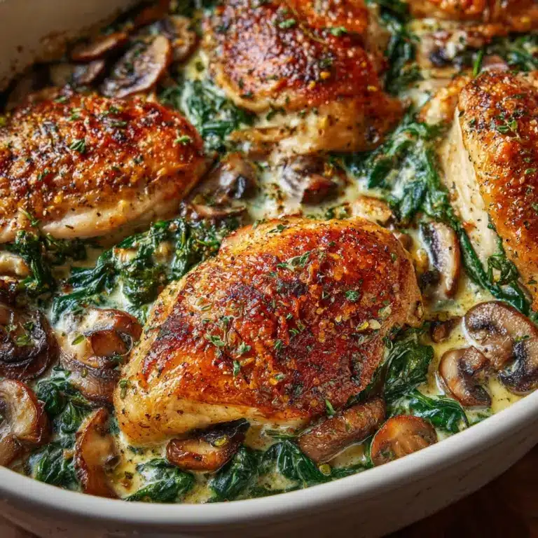 Chicken Spinach and Mushroom Recipe