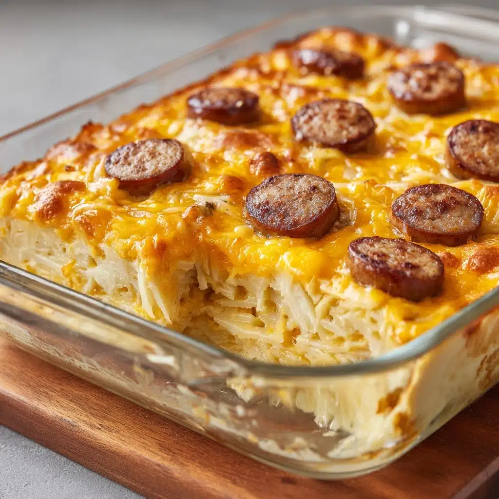Smoked Sausage and Cheesy Potato Casserole Recipe - Recipe Image