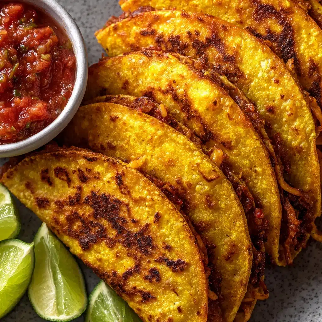 Crispy Shredded Chicken Tacos Recipe
