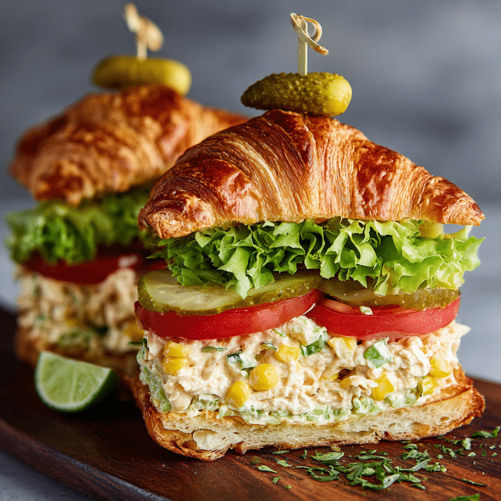 Mexican Chicken Salad Sandwiches Recipe - Recipe Image