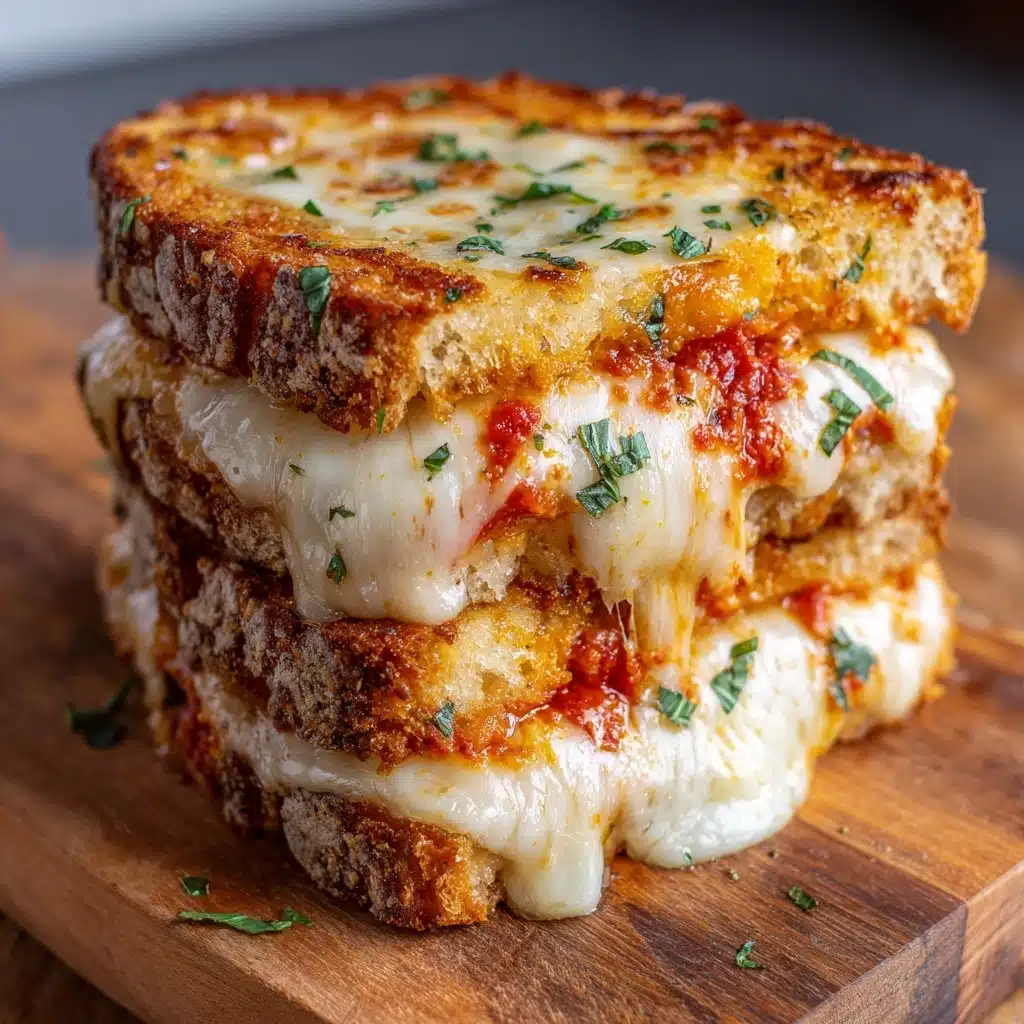 Lazy Chicken Parmesan Grilled Cheese Recipe - Recipe Image