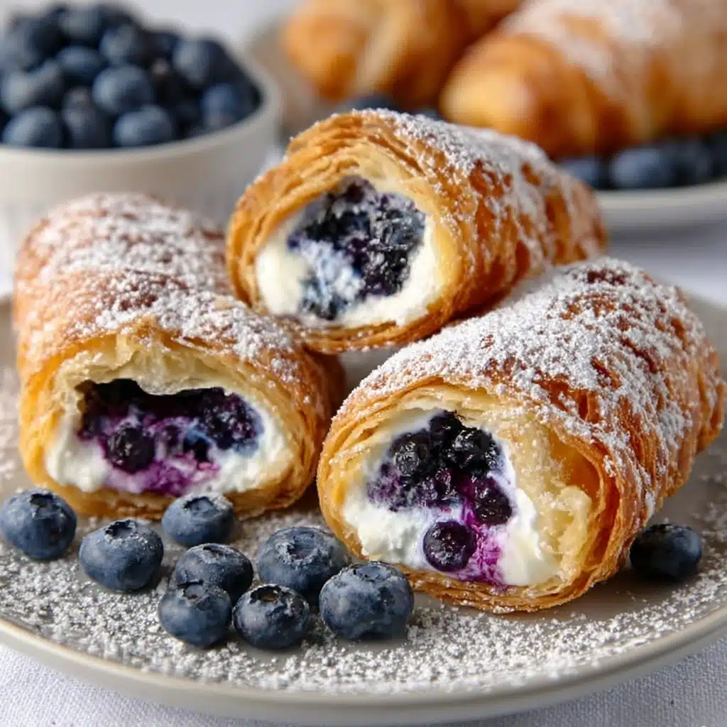 Blueberry Cream Cheese Puff Pastry Recipe - Recipe Image