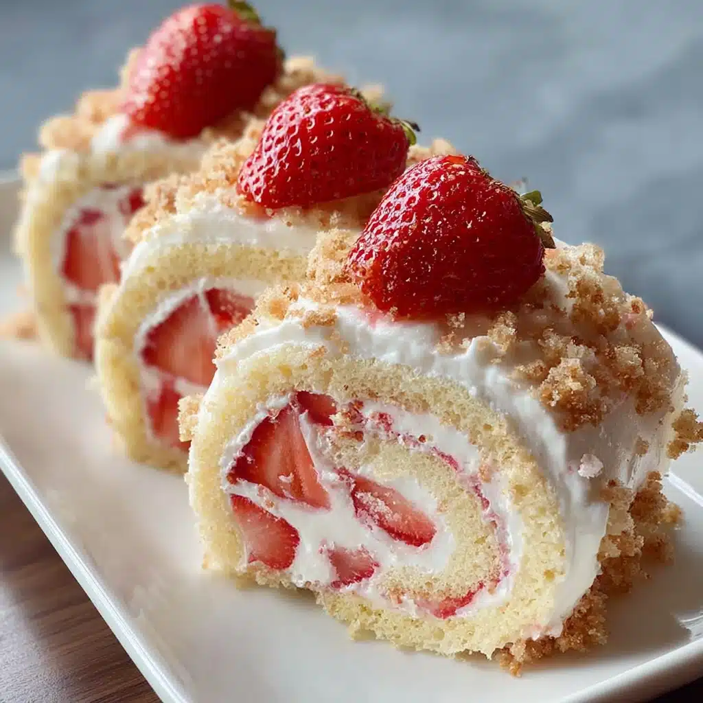 Strawberry Shortcake Cheesecake Rolls Recipe - Recipe Image