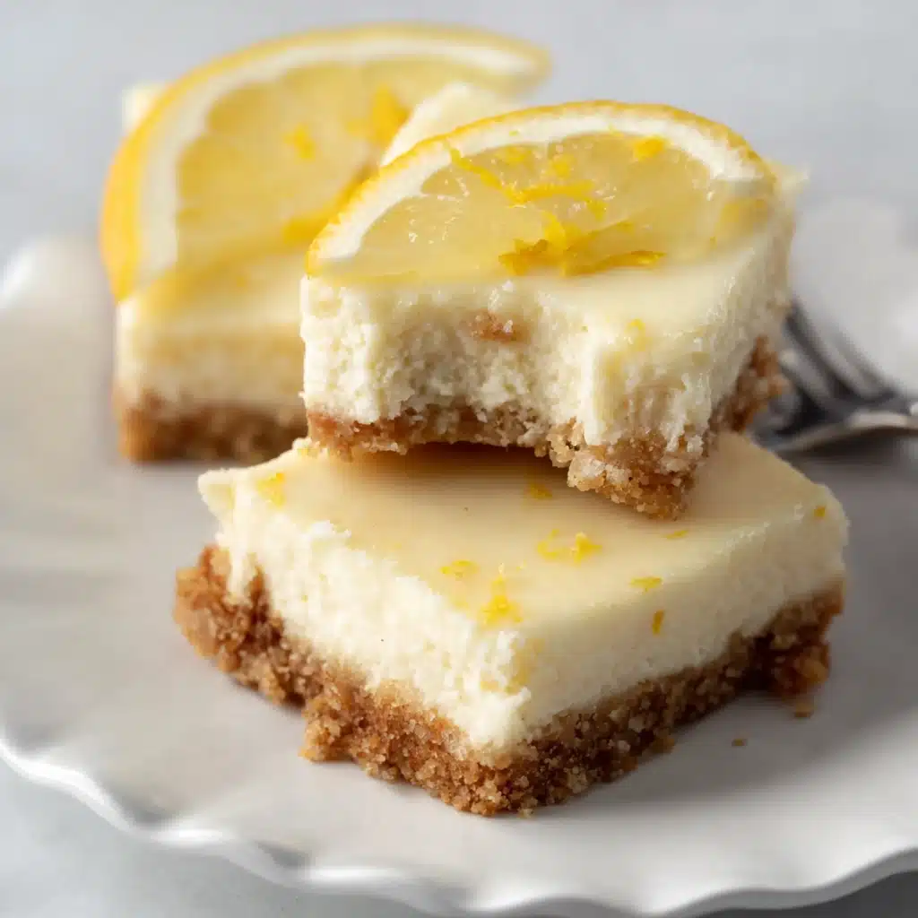 Easy Lemon Cheesecake Bars Recipe - Recipe Image