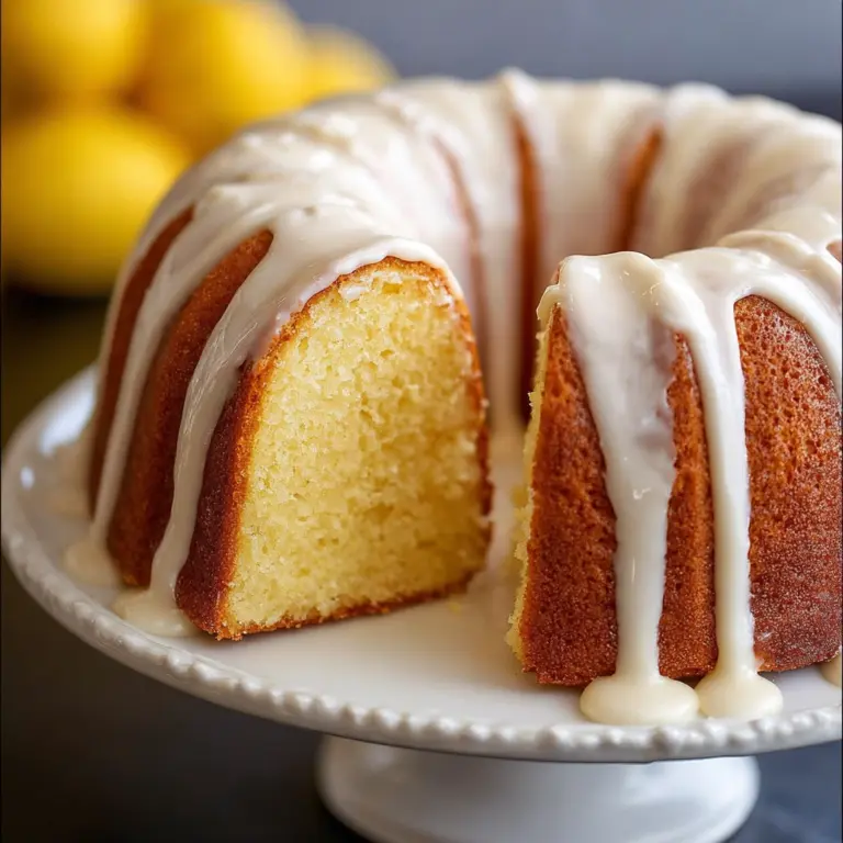 Lemon Glazed Lemon Bundt Cake Recipe