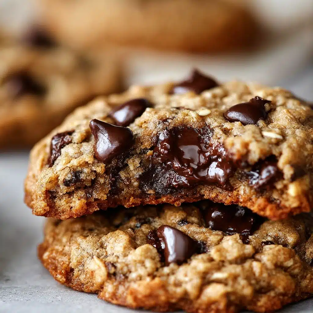 Flourless Peanut Butter Oatmeal Chocolate Chip Cookies Recipe - Recipe Image