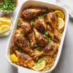 Baked Chicken Legs and Rice Recipe