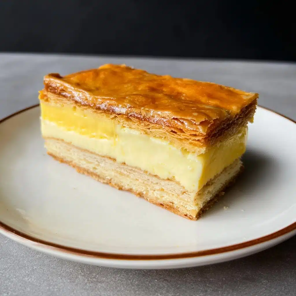Vanilla Custard Cream Squares Recipe - Recipe Image