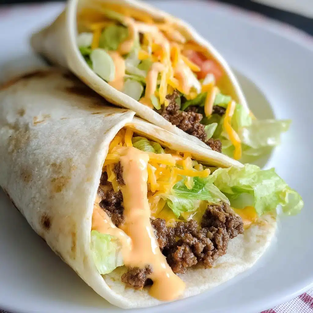 Big Mac Wraps Recipe - Recipe Image