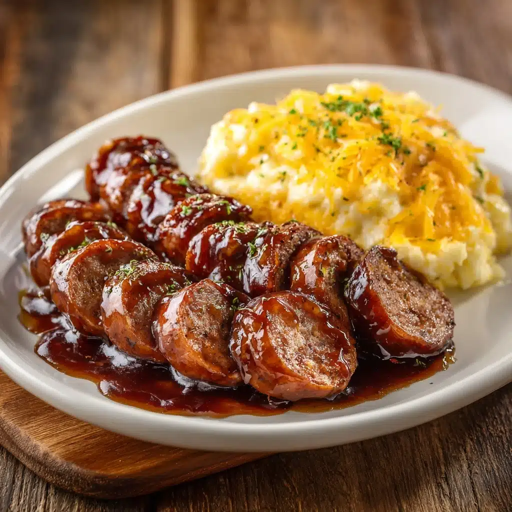 bbq baked sausage Recipe - Recipe Image