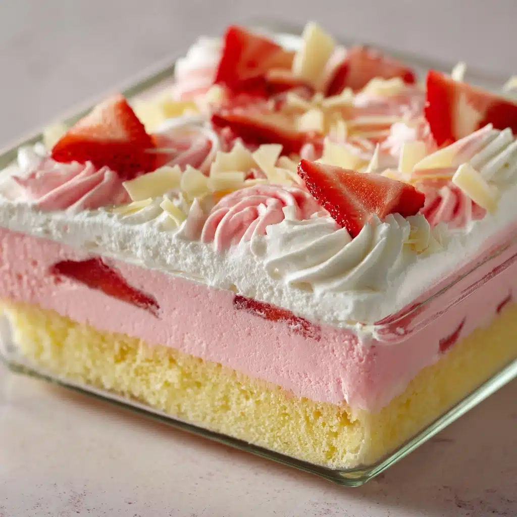 No-Bake Strawberry Jello Lasagna Recipe - Recipe Image