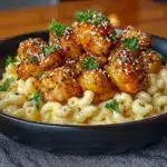 Spicy Honey Pepper Chicken with Mac and Cheese Recipe