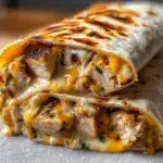 Cheesy Chicken Garlic Wraps Recipe