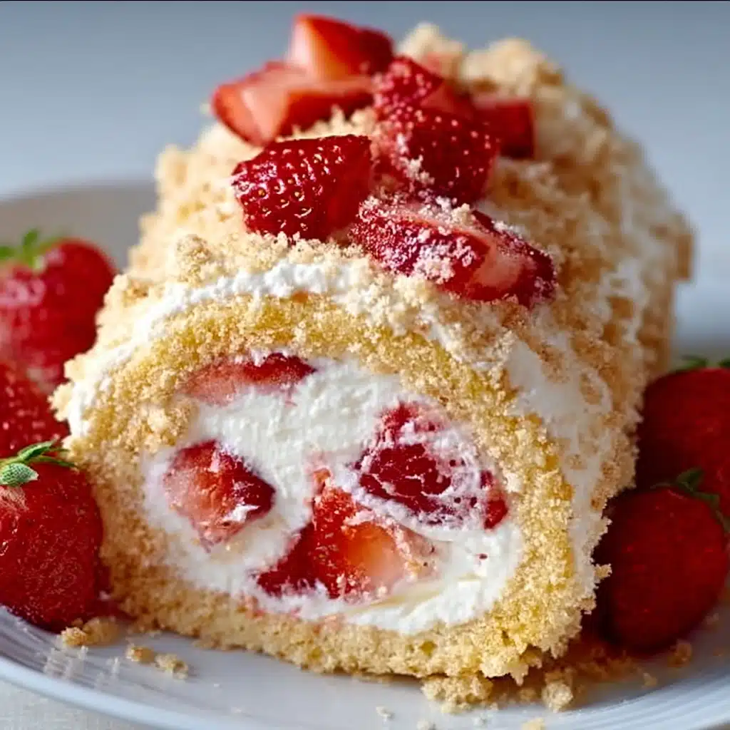 Strawberry Shortcake Cheesecake Rolls Recipe - Recipe Image