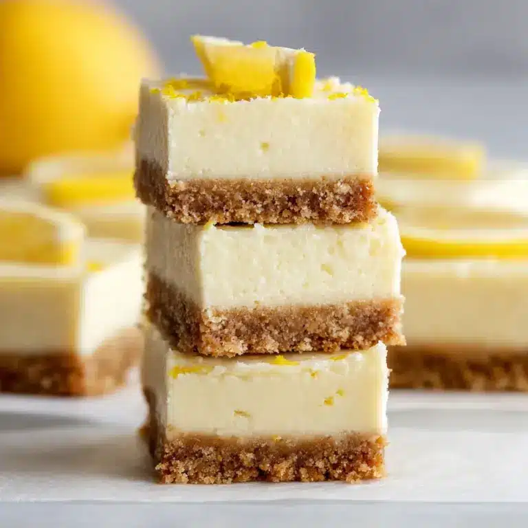 Easy Lemon Cheesecake Bars Recipe
