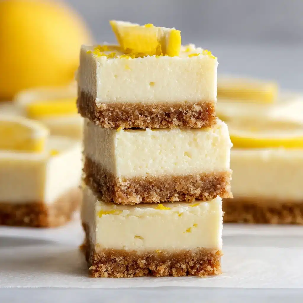 Easy Lemon Cheesecake Bars Recipe - Recipe Image