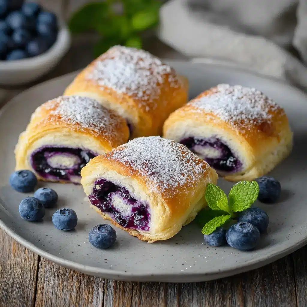 Blueberry Cream Cheese Puff Pastry Recipe - Recipe Image