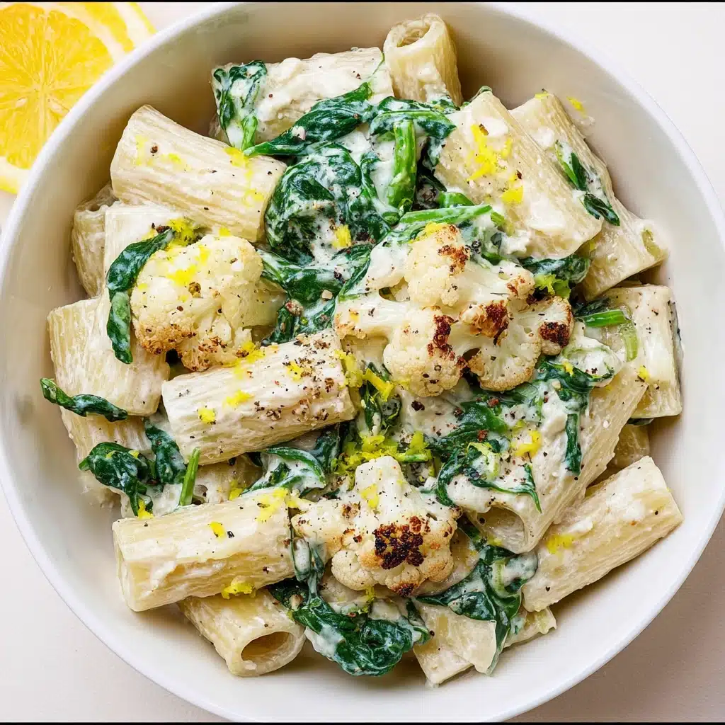 Easy Pasta Recipes:Lemon Spinach Pasta Recipe - Recipe Image