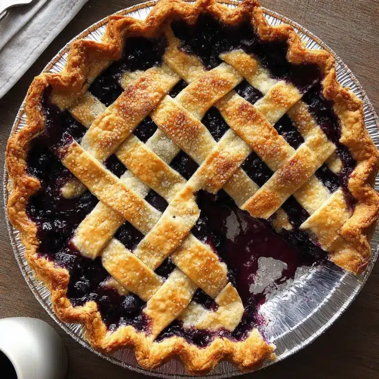 Homemade Blueberry Pie Recipe