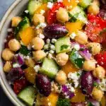 The Easiest Chickpea Greek Salad Recipe