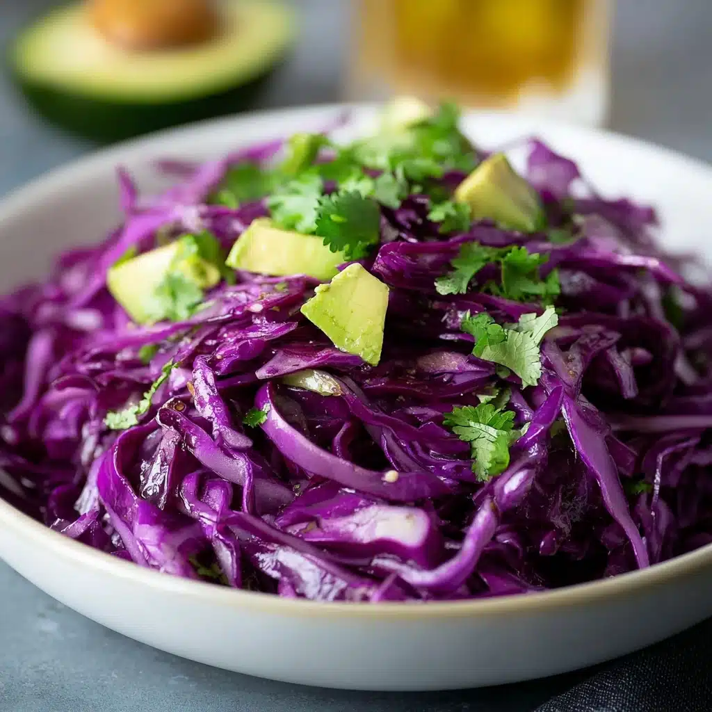 Red Cabbage and Avocado Salad Recipe
