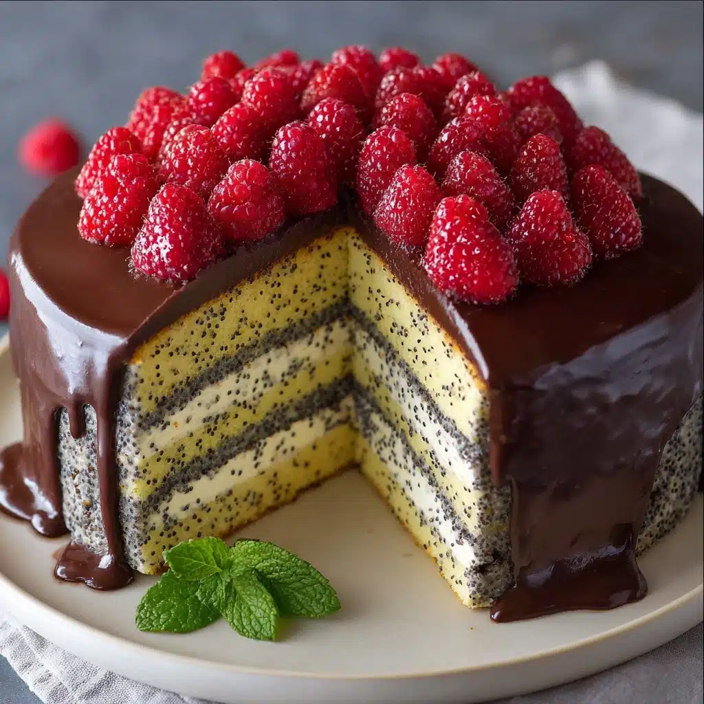 Poppy Seed Sour Cream Cake with Custard Cream Recipe - Recipe Image