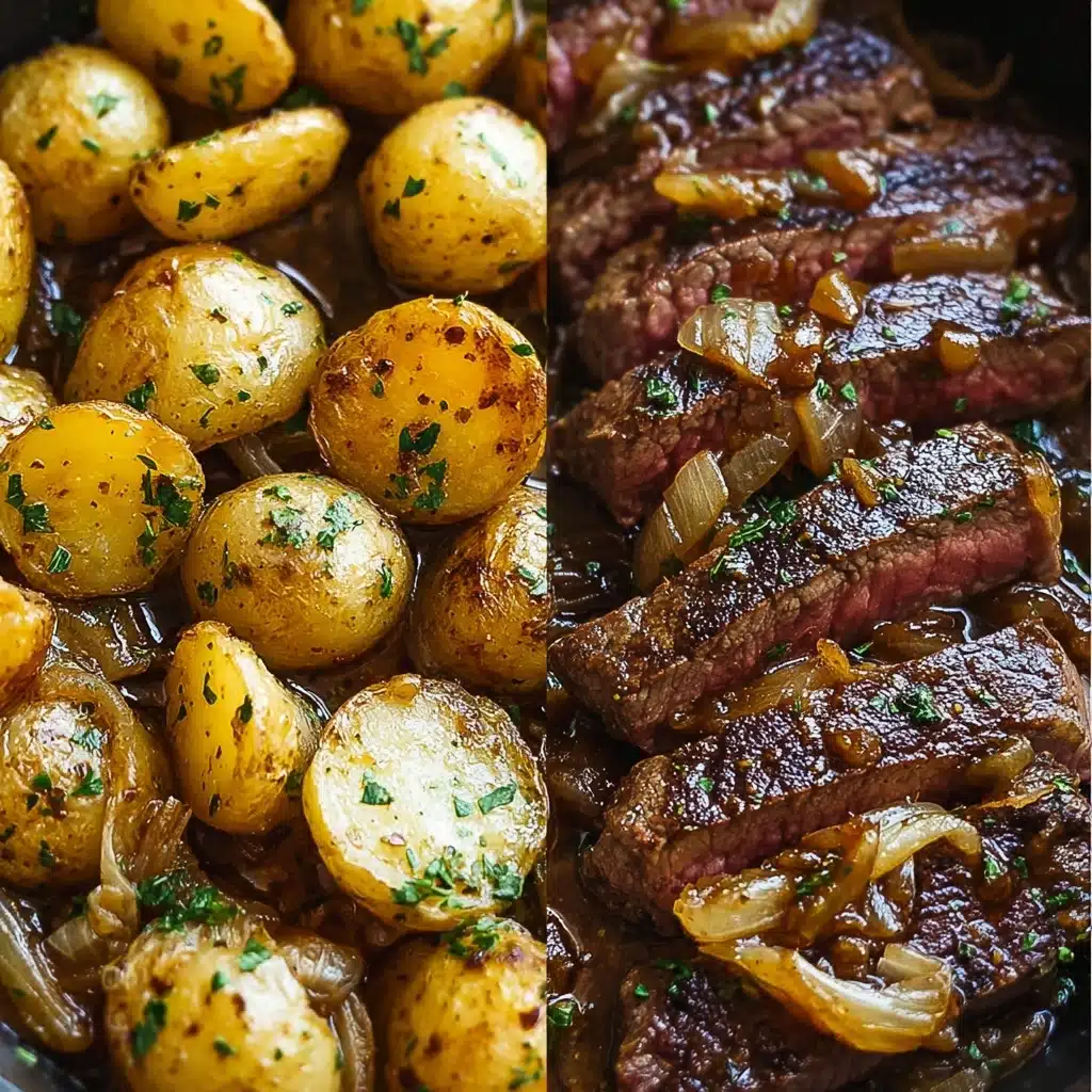 Garlic Butter Steak and Potatoes Recipe - Recipe Image