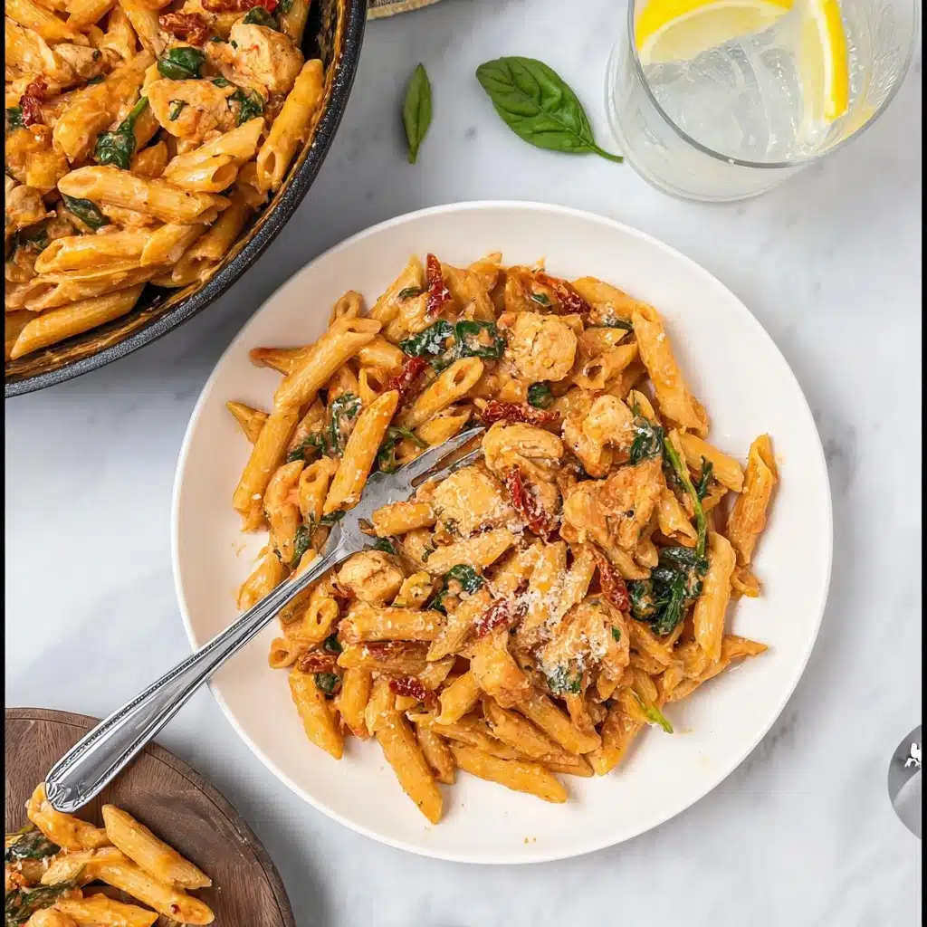 Tuscan Chicken Pasta Recipe - Recipe Image